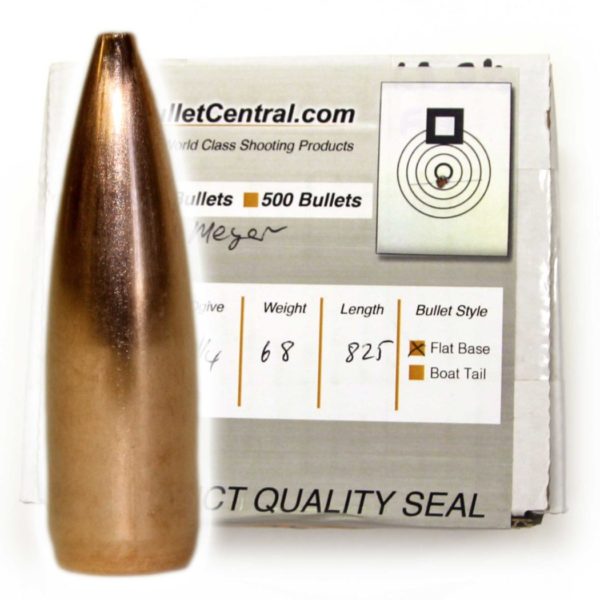 Meyer Bullets - 6 mm, 68 gr, flat base, 8 1/4ogive